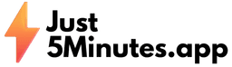 Just5Minutes.app Logo